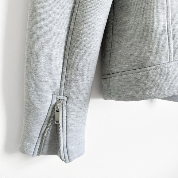 Old Navy Gray Soft Padded Moto Jacket sz Small - Picture 6 of 8